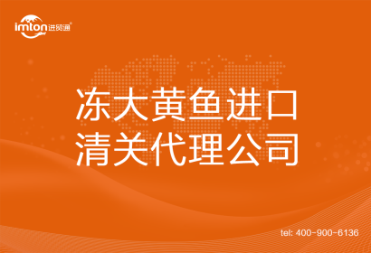 凍大黃魚進口清關(guān)代理公司